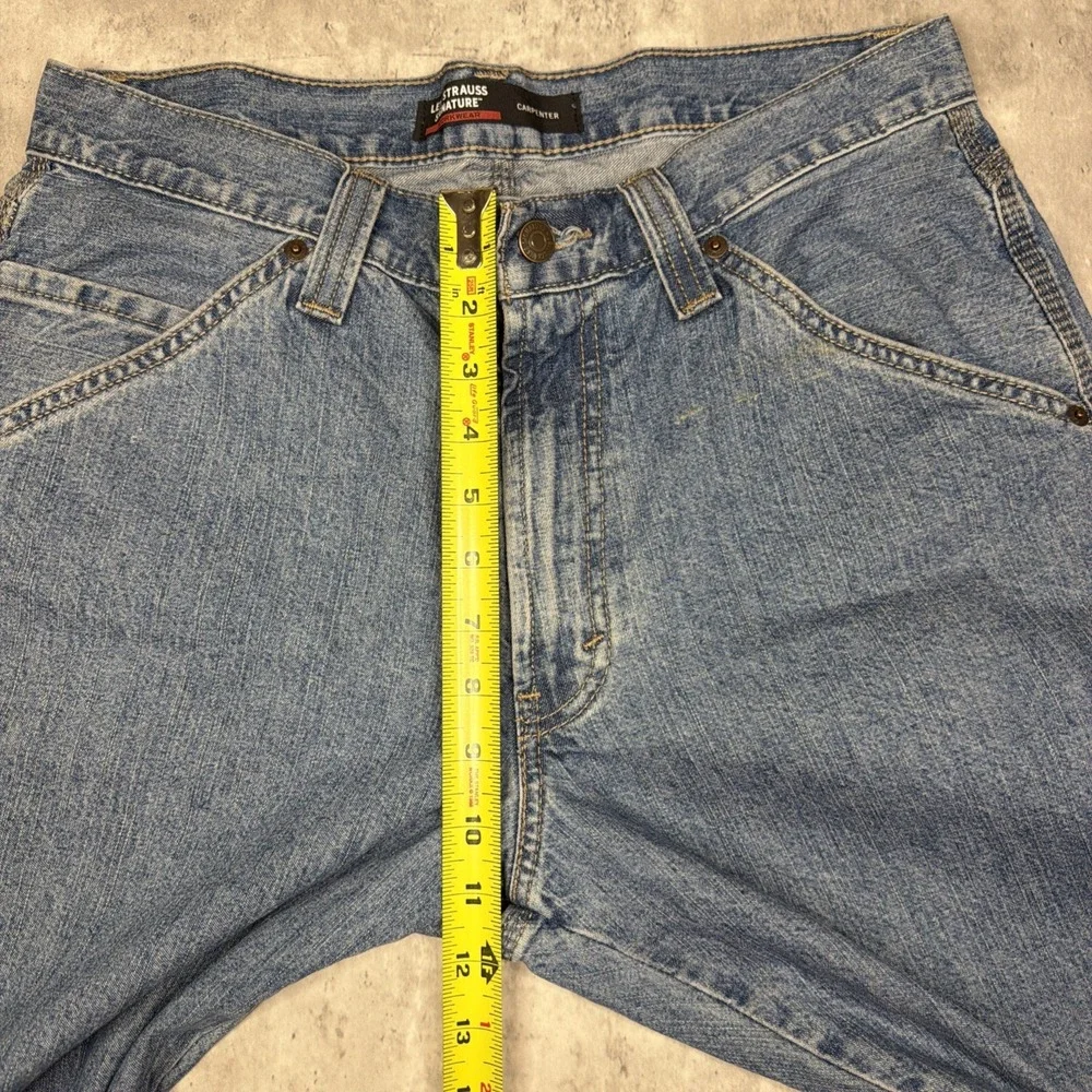 Levi Strauss Signature Workwear Jeans Men 32x30 Blue Denim Carpenter Relaxed USA